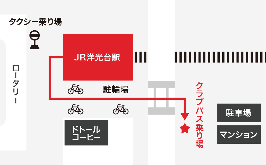 クラブバス発着所